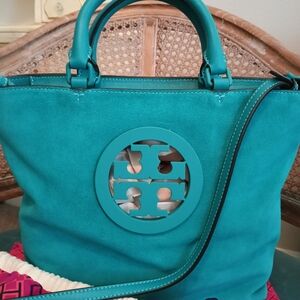 EUC TORY BURCH "Charlie" Slouchy Suede Tote